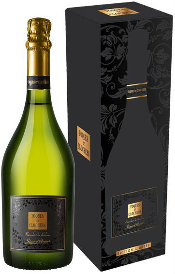 Игристое вино "Toques et Clochers" Limited Edition, Cremant de Limoux AOC, 2013, gift box