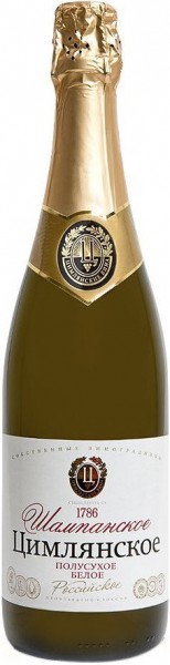 Игристое вино "Tsimlyanskoe" Russian Champagne Semi-Secco