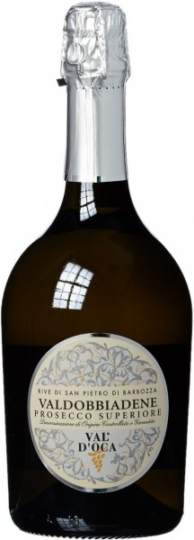 Игристое вино Val d'Oca, "Rive di San Pietro di Barbozza" Brut, Prosecco Superiore Valdobbiadene DOCG