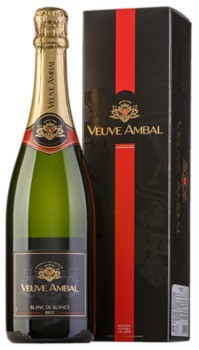 Игристое вино Veuve Ambal, Blanc de Blancs Brut, gift box