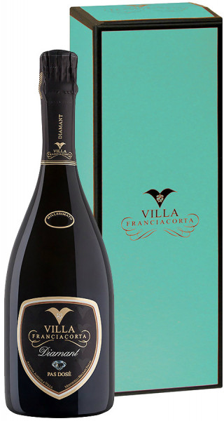 Игристое вино Villa Franciacorta, "Diamant" Pas Dose, Franciacorta DOCG, 2013, gift box