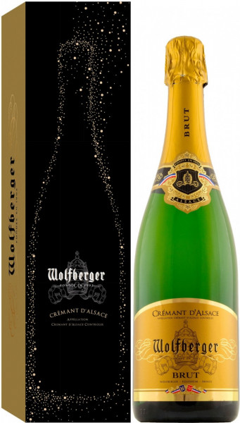 Игристое вино Wolfberger, Cremant d'Alsace Brut, gift box
