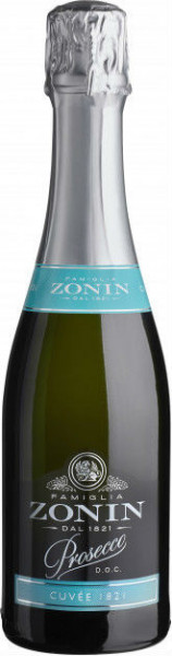 Игристое вино Zonin, "Cuvee 1821" Prosecco DOC Brut, 0.375 л