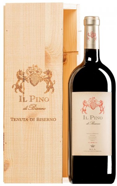 Вино "Il Pino di Biserno", Toscana IGT, 2018, wooden box, 1.5 л