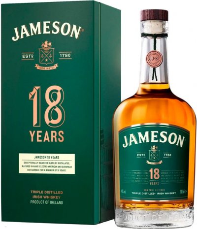 Виски Jameson 18 Years Old, with box, 0.7 л