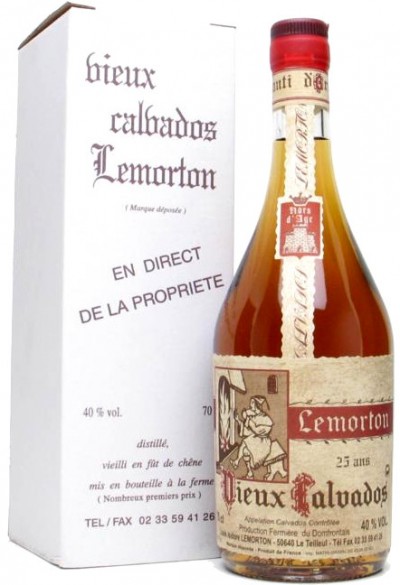 Кальвадос Calvados Lemorton Reserve 25 Years Old, gift box, 0.7 л
