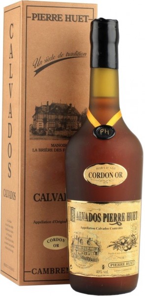 Кальвадос Calvados Pierre Huet, "Cordon Or", Calvados AOC, gift box, 0.7 л