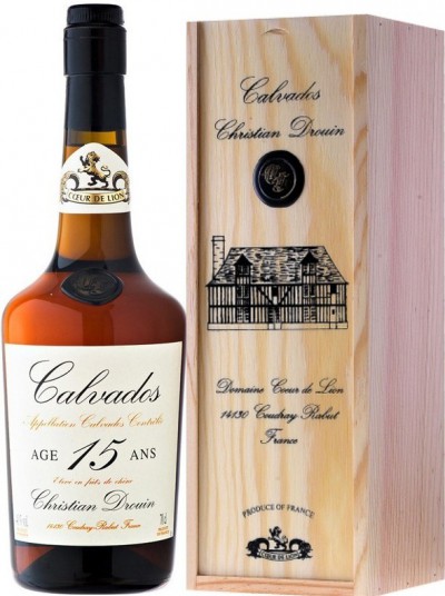 Кальвадос "Coeur de Lion" Calvados 15 ans, gift box, 0.7 л