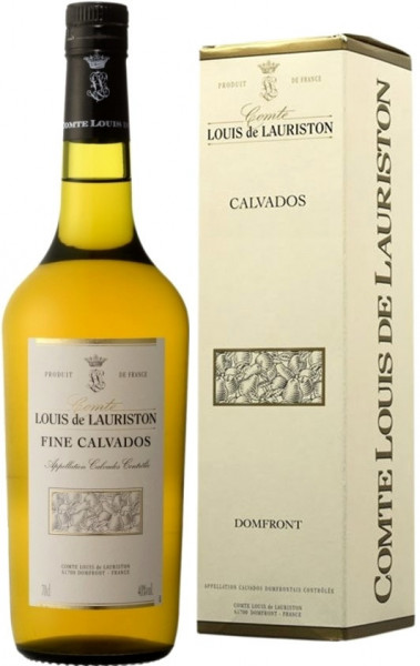 Кальвадос "Comte Louis de Lauriston" Fine, Calvados AOC, gift box, 0.7 л