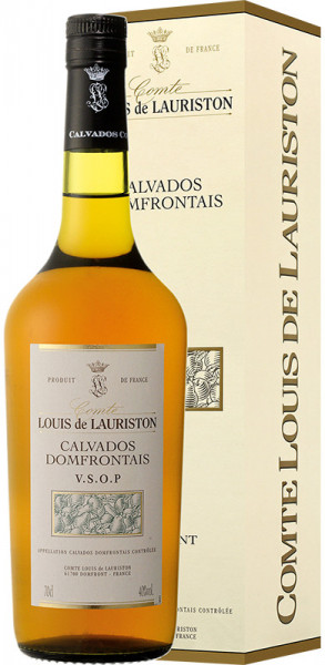 Кальвадос "Comte Louis de Lauriston" VSOP, Domfrontais AOC, gift box, 0.7 л