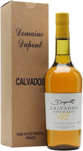 Кальвадос Domaine Dupont, Calvados VSOP, Pays d'Auge AOC, gift box, 0.5 л