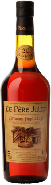 Кальвадос Le Pere Jules 20 Years Old, AOC Calvados Pays d'Auge, 0.7 л