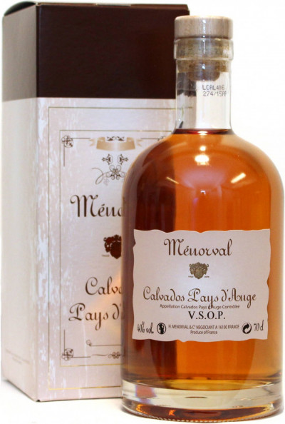 Кальвадос "Menorval" Pays d'Auge VSOP, Calvados AOC, gift box, 0.7 л