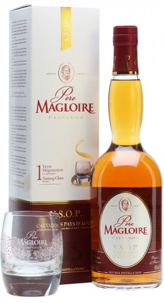 Кальвадос Pere Magloire, Calvados VSOP, gift box with glass, 0.7 л