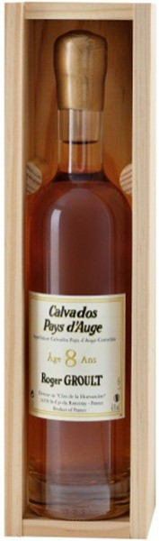 Кальвадос Roger Groult, Calvados 8 ans d'age, wooden box, 0.2 л