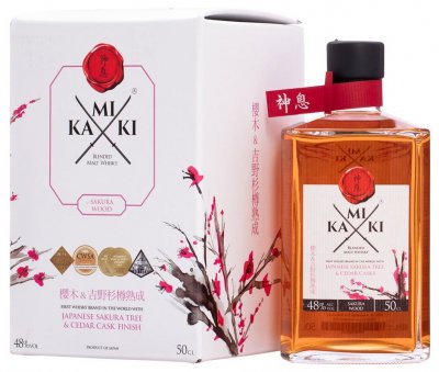 Виски "Kamiki" Sakura Wood Blended Malt, gift box, 0.5 л