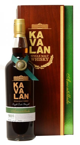 Виски Kavalan, "Solist" Amontillado Sherry Cask (55.6%), wooden box, 0.75 л