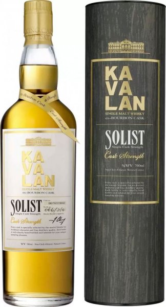 Виски Kavalan, "Solist" Ex-Bourbon Cask (55.6%), in tube, 0.7 л