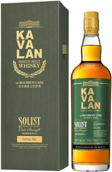 Виски Kavalan, "Solist" Ex-Bourbon Cask (54,8%), gift box, 0.7 л