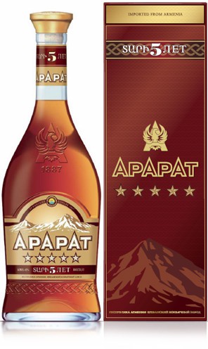 Коньяк "Ararat" 5 stars, gift box, 0.5 л