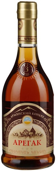 Коньяк Armenian Cognac "Aregak" 3 Stars, 0.35 л
