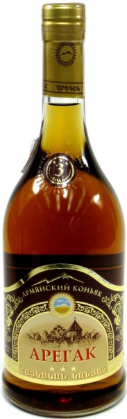 Коньяк Armenian Cognac "Aregak" 3 Stars, 0.5 л