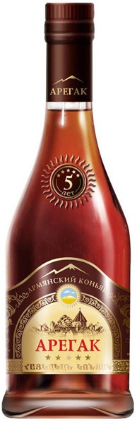 Коньяк Armenian Cognac "Aregak" 5 Stars, 0.35 л