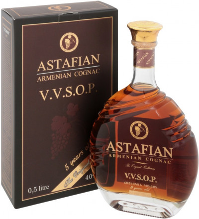 Коньяк "Astafian" VVSOP, gift box, 0.5 л