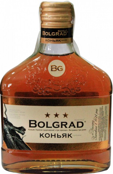 Коньяк "Bolgrad" 3 stars, 0.25 л