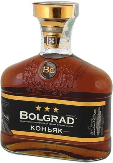 Коньяк "Bolgrad" 3 stars, 0.5 л