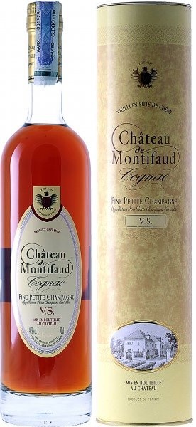 Коньяк "Chateau de Montifaud" V.S., Fine Petite Champagne AOC, in tube, 0.5 л