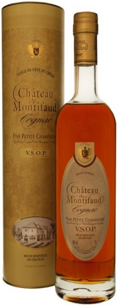 Коньяк Chateau de Montifaud VSOP, Fine Petite Champagne AOC, gift tube, 0.5 л