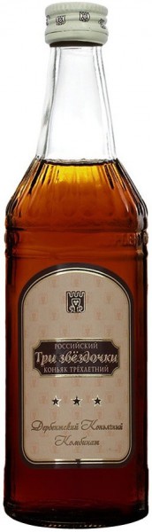 Коньяк Derbent cognac factory, Rossiysky "3 stars", 0.1 л