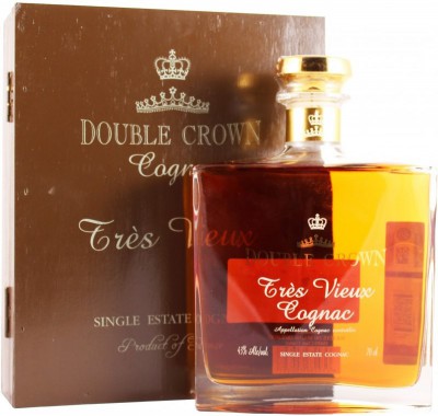 Коньяк "Double Crown" Tres Vieux, wooden box, 0.7 л