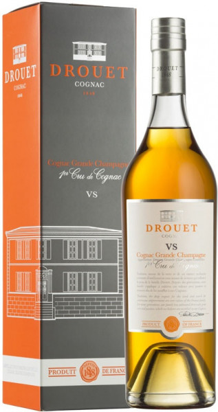 Коньяк Drouet, VS, Cognac Grande Champagne AOC, gift box, 0.7 л