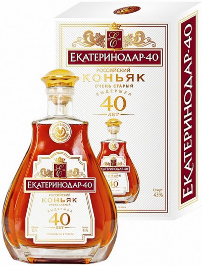 Коньяк "Ekaterinodar" 40 Years Old, gift box, 0.5 л