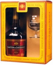 Коньяк Gaston de Lagrange V.S., gift box with glass, 0.7 л