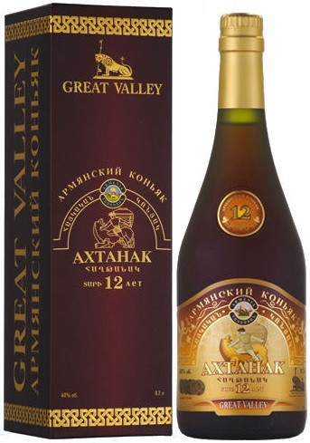 Коньяк Great Valley, "Ahtanak" 12 years, gift box, 0.5 л