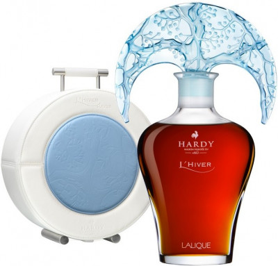 Коньяк Hardy "L'Hiver", decanter "Lalique" and gift box, 0.75 л