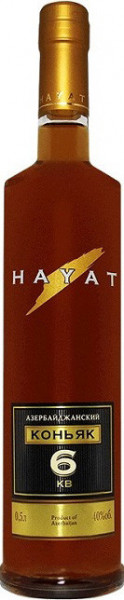 Коньяк "Hayat" 6 Years Old, 0.5 л