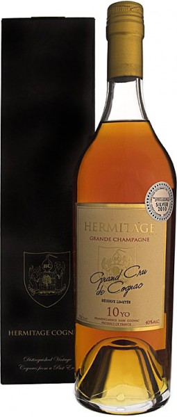 Коньяк Hermitage 10 y.o. Jarnac Champagne Grande Champagne, gift box, 0.7 л