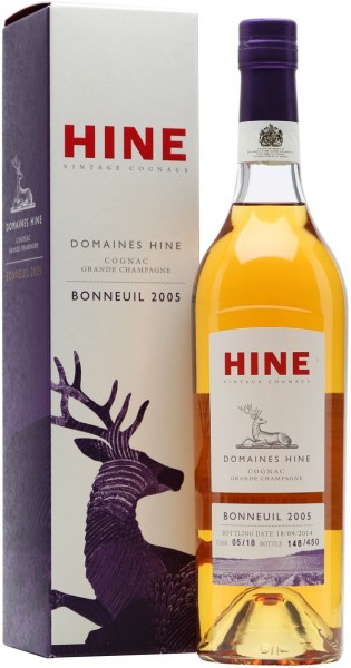 Коньяк Hine, "Domaines Hine" Bonneuil, Grande Champagne AOC, 2005, gift box, 0.7 л