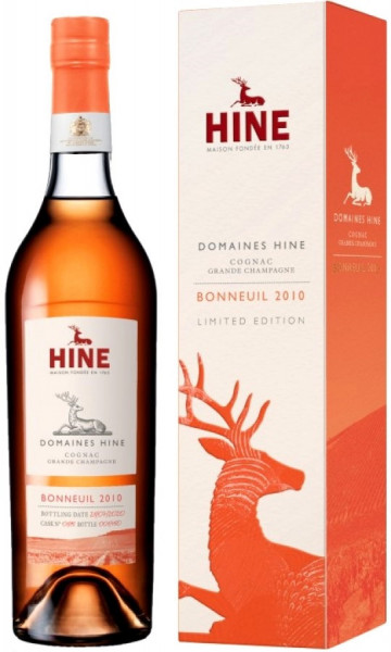 Коньяк Hine, "Domaines Hine" Bonneuil, Grande Champagne AOC, 2010, gift box, 200 мл