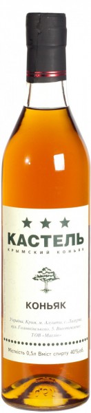 Коньяк "Kastel" 3 stars, 0.5 л