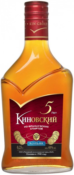 Коньяк "Киновский" Пятилетний, 0.25 л