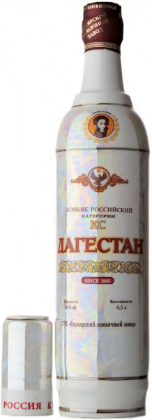 Коньяк Kizlyar cognac distillery, "Dagestan", porcelain bottle, 0.5 л