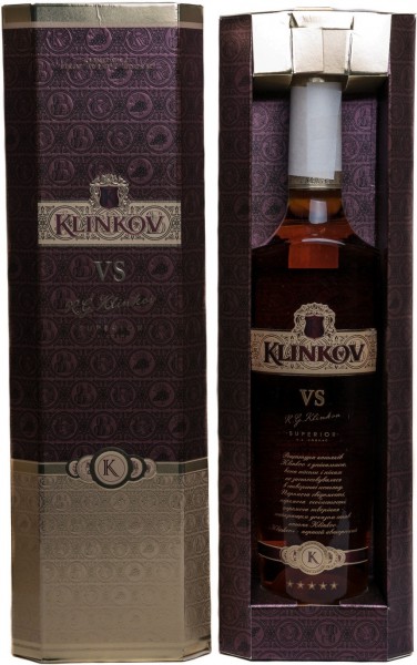 Коньяк "Klinkov" VS Superior, gift box, 0.5 л