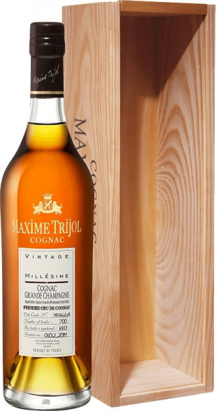 Коньяк "Maxime Trijol" Grande Champagne Premier Cru AOC, 1990, wooden box, 0.7 л