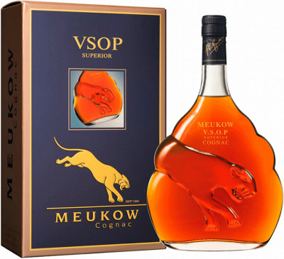 Коньяк Meukow V.S.O.P., gift box, 1.75 л