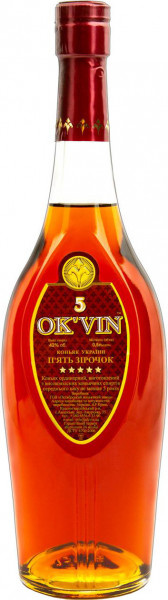 Коньяк "Ok'Vin" 5 Stars, 0.5 л
